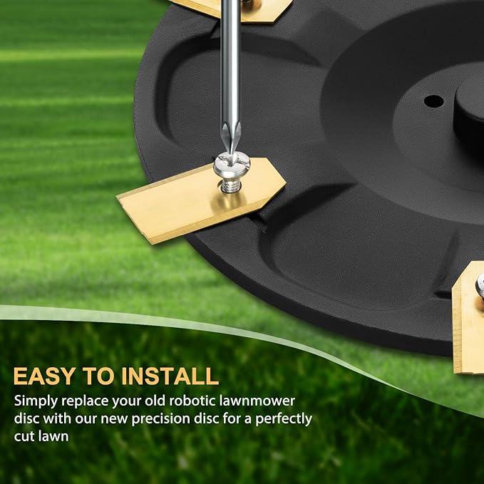 FourShow [Upgrade] 6-Blade Disc Compatible with Segway Navimow Robotic Lawnmower i105N, i108N & i110N,with 6Pcs Blades