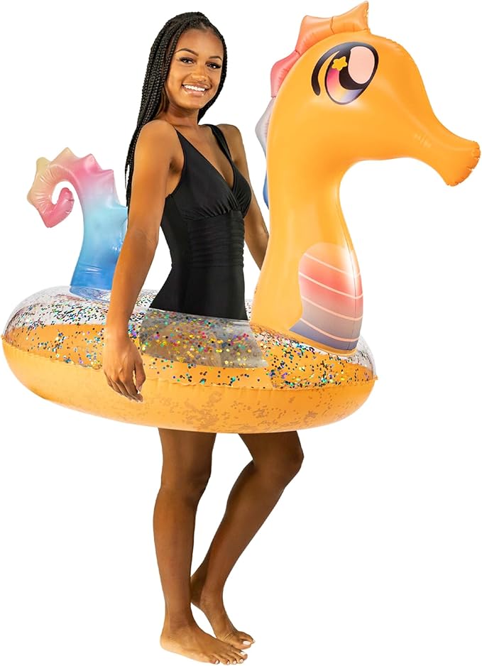 PoolCandy Inflatable Animal Pool Tubes & Swim Rings