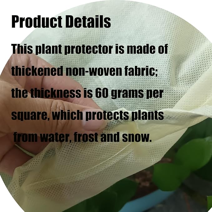 EJW Planter Cover, Frost Cloth, 39'' x 17.7'' x 15.7'' Frost Cloths for Outdoor Plants,Garden Covers for Winter, Planter Covers for Winter, Plant Covers Freeze Protection，4PACK