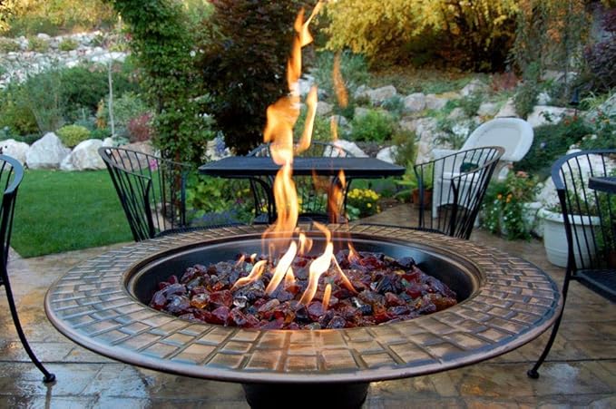 AZ Patio Firepit Recycled Glass, 20 lb, Chestnut