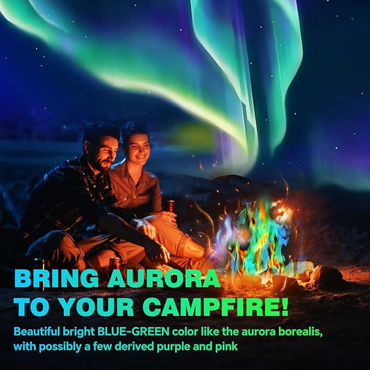Fire Color Changing Packets Fire Pit - Last Longer Magical Color Flames for Campfires, Bonfire, Fire Pit & Outdoor Fireplaces - Camping Essentials Accessories Christmas Decorations Gift for Kids