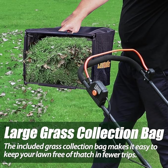 LawnMaster MEB1114K Electric Corded Lawn Mower 15-Inch 11AMP
