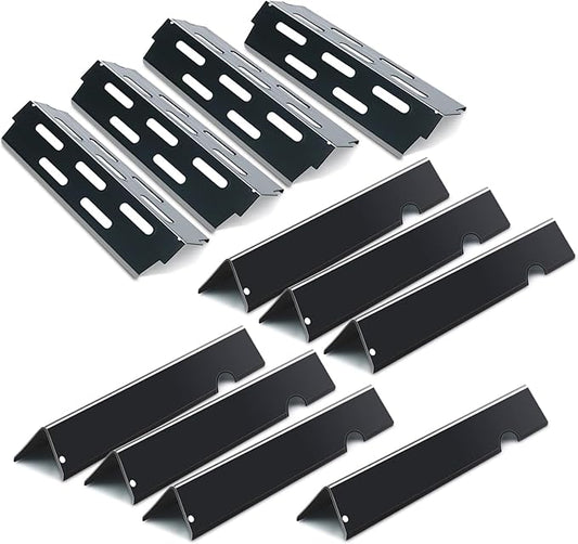 Flavorizer Bars and Heat Deflectors for Weber Genesis II E-410, S-410, LX E-440, S-440 (Porcelain Steel, 66030 * 7+ES/410 * 4)