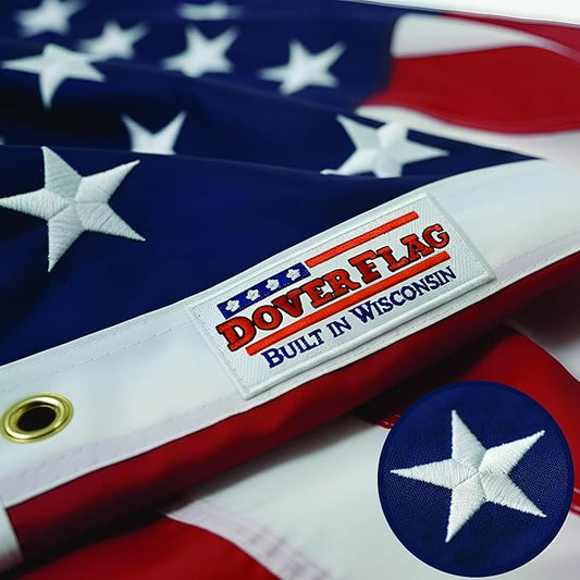 Premium American Flag - 4' x 6'– Hand-Stitched Detail & Embroidered Stars | US Sourced Materials | Built with Pride in the US