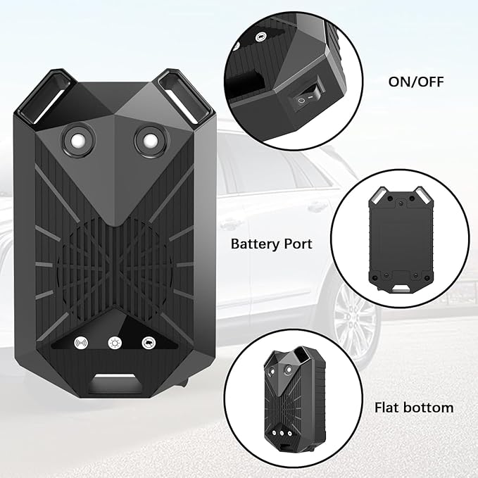 2PACK Mouse Repellent for Cars, Rodent Repellent for Car Engines Under Hood, Mouse Deterrents That Work for from Car Engines, Room, Indoors with Strobe Light Battery Powered Keep (Eagle)