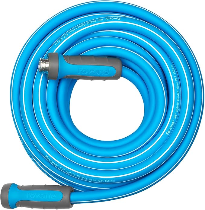 Fevone Garden Hose 35 ft., Lightweight Hybrid Water Hose, Flexible and Durable, Leak-Free Connections