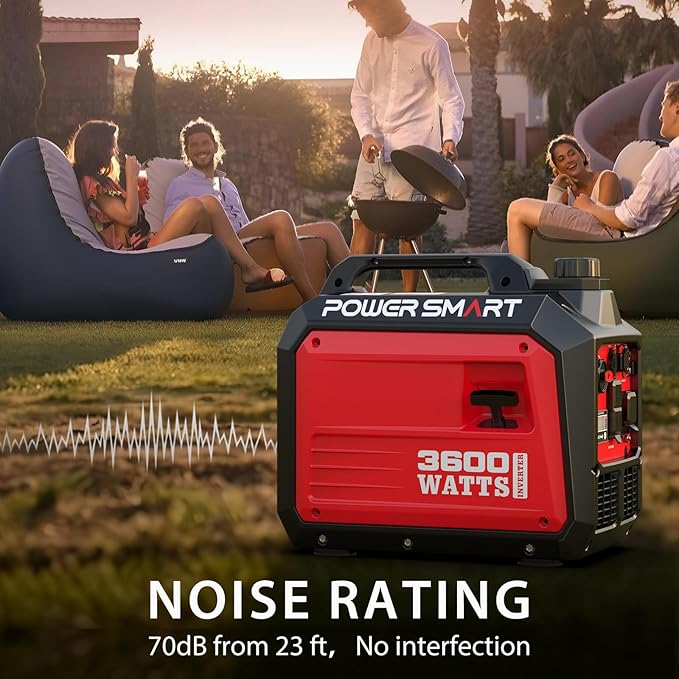 PowerSmart 3600-Watt Portable Inverter Generator with Super Quiet, 30 amp for RV-Ready