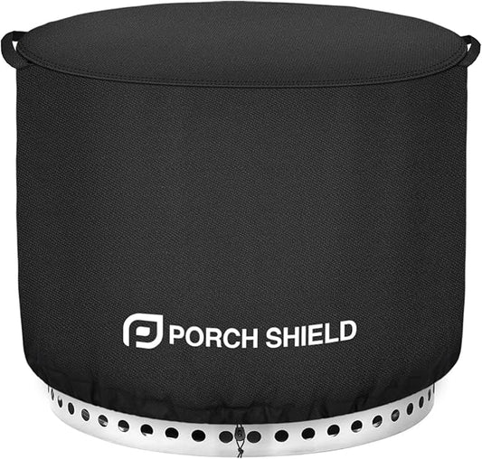 Porch Shield Fade Resistant Solo Stove Bonfire Cover - Waterproof Patio Fire Pit Cover Round 22 inch Fits for Small Firepit Solo Stove Bonfire