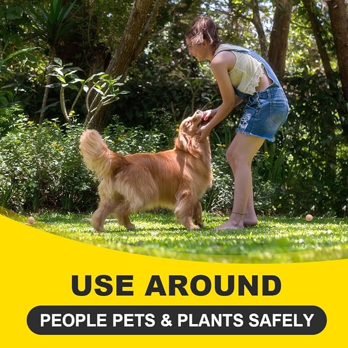 Squirrel Repellent Outdoor, Chipmunk & Squirrel Repellent, Keep Squirrels Away from Garden/Attic/Yard and Bird Feeder, Safe for Kids, Pets and Plants, 120 sq ft Coverage - 8P