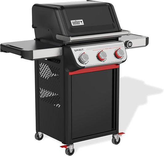 Weber Spirit EP-325 Liquid Propane Gas Grill for Outdoor Cooking and BBQ, 3 Boost Burners, Black