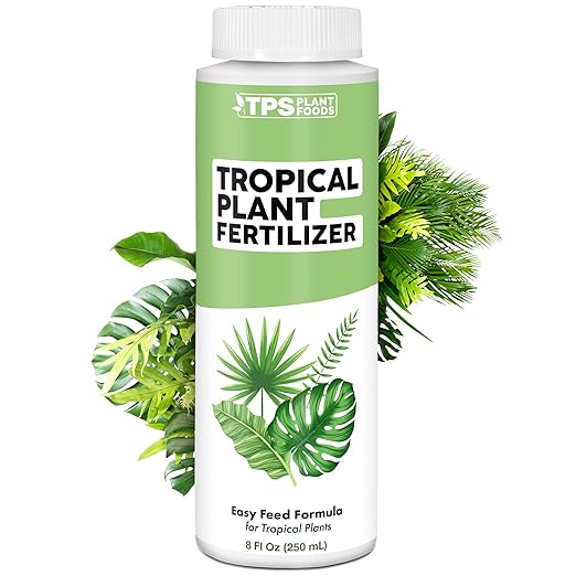 Tropical Plant Food - Liquid Fertilizer for All Tropical Indoor and Outdoor Plants, 8 oz