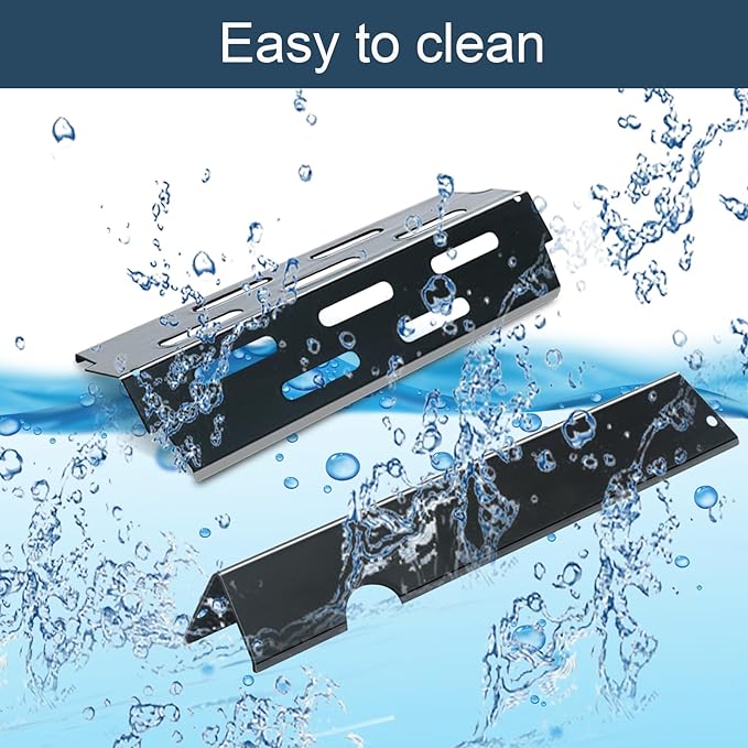 Grieptra Flavorizer Bars and Heat Deflectors for Weber Genesis II 300/LX 300, GS4 Genesis ii E-310 ii E-315 ii E/S335 ii se-335 Grill (Porcelain Steel, 66032 * 5+ES/410 * 3)