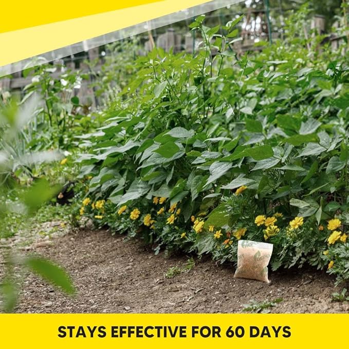 Squirrel Repellent Outdoor, Chipmunk & Squirrel Repellent, Keep Squirrels Away from Garden, Attic, Yard, Garage and Bird Feeder, 3 Months Protection, Safe Around Kids, Pets & Plants - 8P