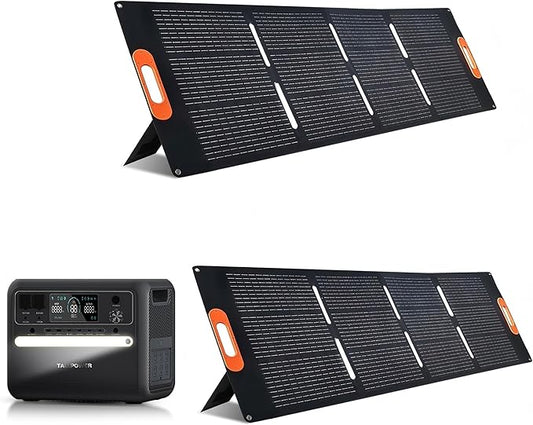 2400W Portable Power Station, 2160Wh LFP Battery Backup 6 2600W AC Outlets (4800W Power Lifting), 20-Year Lifespan, Solar Generator for Camping, Off-grid (2400W+2 * 200W Solar Panel)