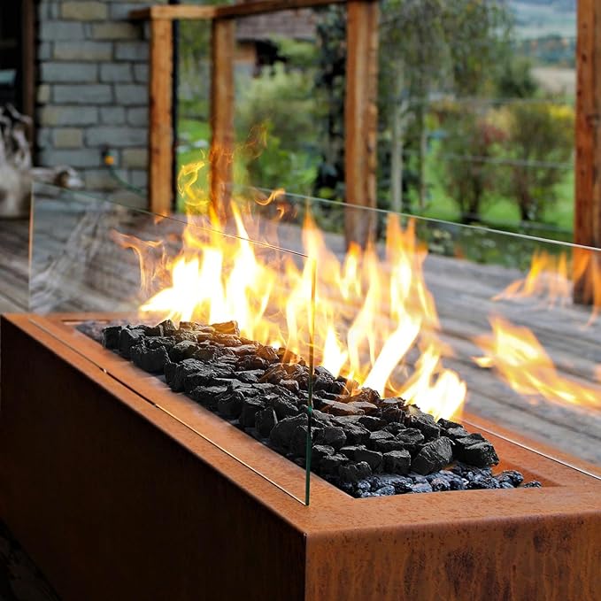 VEVOR Lava Rocks, 0.8-1.2 inch Fire Stones Lava Rocks for Fire Pit, Reusable Fire Pit Stones Indoor and Outdoor Use, Decorative Firepit Stone for Propane/Gas Fireplace,Stove,Courtyard,Camping