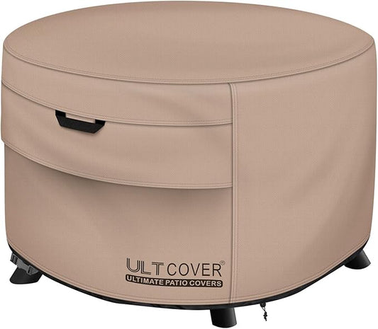 ULTCOVER Round Patio Fire Pit Table Cover 40 inch Outdoor Waterproof Fire Bowl Cover