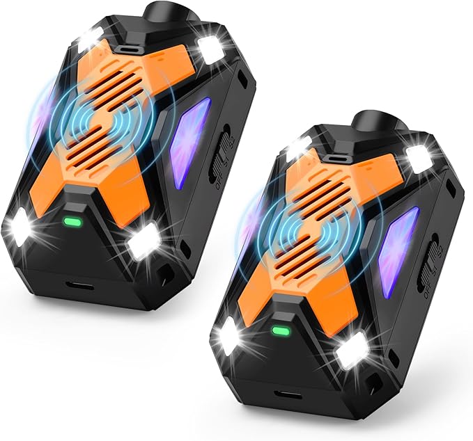 Rodent Repellent for Car Engines, Mouse Repellent, Enhanced Ultrasonic Pest Repeller, Rat Repellent, Predator Signal&Ultrasonic&LED Strobe Light, Keep Mice Away Rooms,Indoors,Outdoors (Orange)