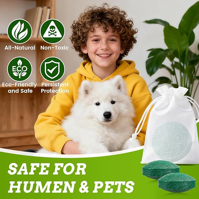 28 Pack Mouse Repellent Tablets - Natural Peppermint Oil, Rodent Repellent for Corners, Cars & Indoors/Outdoors,Safe for Family & Pets -Repels Mice, Squirrels & Spiders
