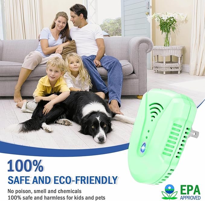 2025 Upgraded Version Ultrasonic Pest Repeller 6 Pack, Mouse Repellent Indoor Plug in, Insect Ultrasonic Repellent for Bugs Roach Insect Mice Spider Mouse Mosquito Ant, 3 Mode Switching (7 Pack)