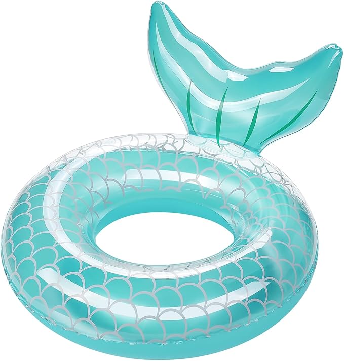 HeySplash Pool Floats Kids, Inflatable Swimming Ring Swim Tube Floaties, Summer Water Fun Beach Party Swimming Pool Toys for Kids Children Water Activities