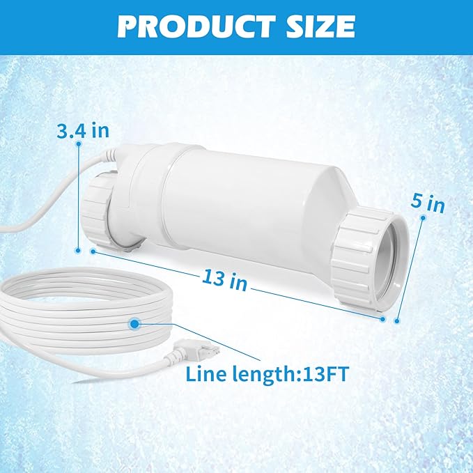 T-Cell-9 Pool Salt Cell Chlorinator Generator Replacement Part for Hayward T-Cell-9 T-CELL-9-SWP, Salt Cell up to 25K Gallon Inground Saltwater Chlorine Automation System