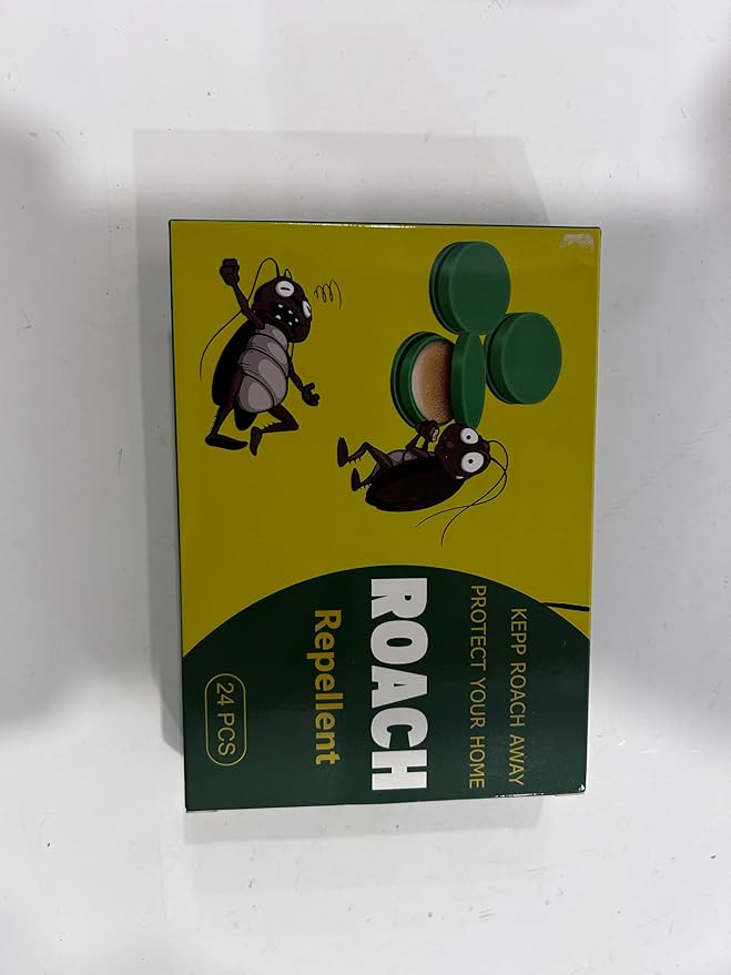 24 Pack Cockroach Gel Bait & Roach Killer Indoor for Home, Powerful Roach Repellent Bait Trap Infestation Solution, Easy to Use Cockroach Deterrent Indoor Outdoor for Kitchen Home RV Corner Pet Safe