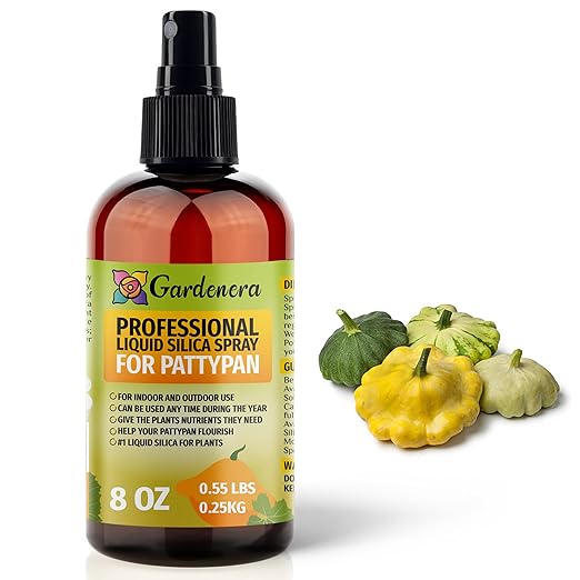𝐒𝐔𝐏𝐄𝐑𝐈𝐎𝐑 Liquid Silica Boost Fertilizer and Supplement Spray for Pattypan Plants – Pre-Mixed, Ready-to-Use Liquid Silicon Plant Superfood Mist for Indoor & Outdoor Plants – 8oz