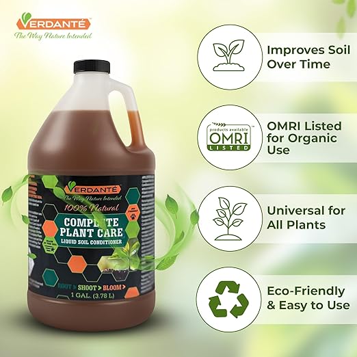 Complete Plant Care Liquid Soil Conditioner – Improve Lawn & Garden Health - Versatile Soil Conditioner for Lawns & Gardens - Simple Lawn and Garden Solutions (1 Gallon)