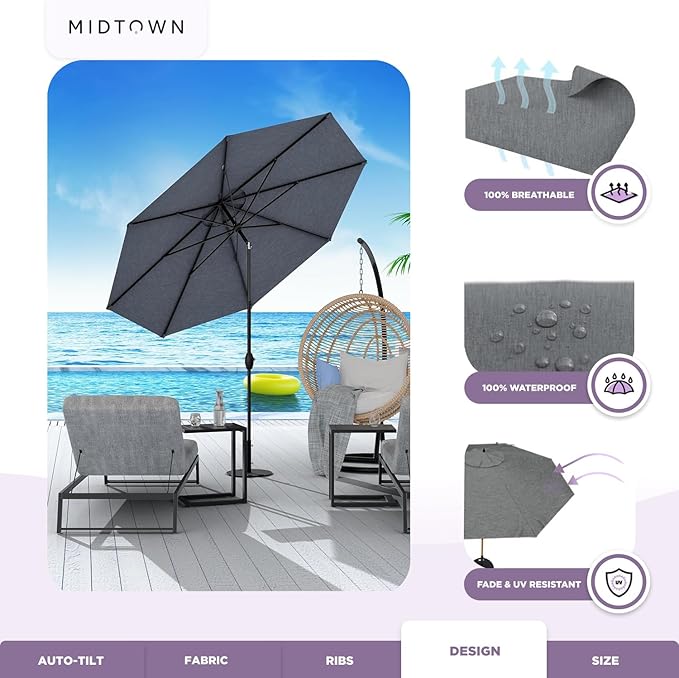 Midtown Umbrellas Patio Umbrella Color 336