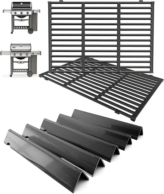 Genesis II 300 Grill Parts Kit for Weber Genesis II/LX GS4 300 Series Grills Genesis 2 E-325 E-310 E-330 E-315 S-310 S/E-335 SE-335 SE-310 Replacement Parts, 66095 Grill Grates 66032 Flavorizer Bars