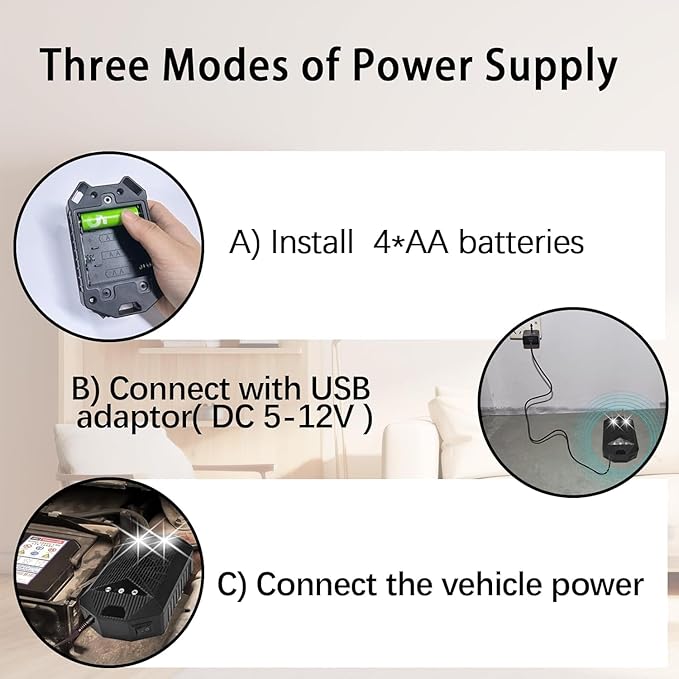 2PACK Mouse Repellent for Cars, Rodent Repellent for Car Engines Under Hood, Mouse Deterrents That Work for from Car Engines, Room, Indoors with Strobe Light Battery Powered Keep (Eagle)