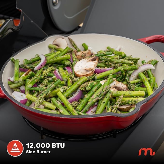 Megamaster 5-Burner Gas Grill with Side Burner, 66,000 BTUs, 753 SQ. In. Cooking Area, 2 Wheel Transport, Propane BBQ Grill with for Outdoor Cooking, Patios, and More - 720-1095