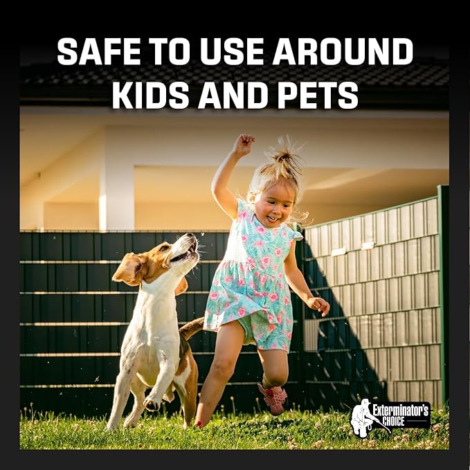 Exterminators Choice Bee Spray & Wasp Control - 32 Oz Aerosol - Natural Essential Oil Formula, Helps Keep Bees & Wasps Away in Patio, Garden & Yard, Safe for Kids & Pets