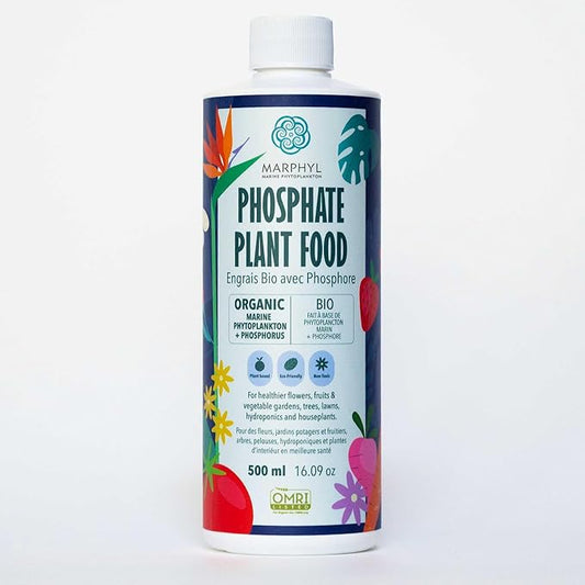 MARPHYL Organic Liquid Phosphate Soil Enhancer – Phosphorus Fertilizer for Root Development & Bloom Support, Ideal for Garden Flowers, Vegetables, Succulents & Hydroponics