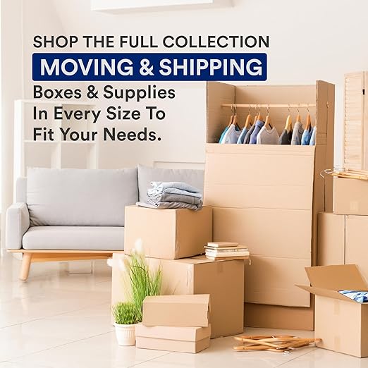 BOX USA Moving Boxes Large 20"L x 20"W x 15"H 12-Pack - Corrugated Cardboard Box for Shipping, Mailing, Packing, Packaging and Storage