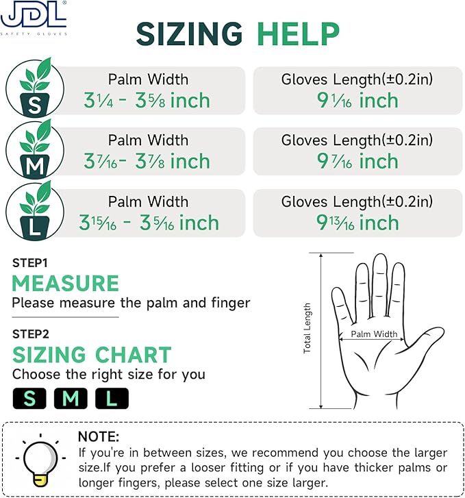 JDL Gardening Gloves for Women, 2 Pairs Breathable Latex Coated Yard Garden Gloves, Rubber Outdoor Protective Work Gloves with Grip, Yellow, Medium Size