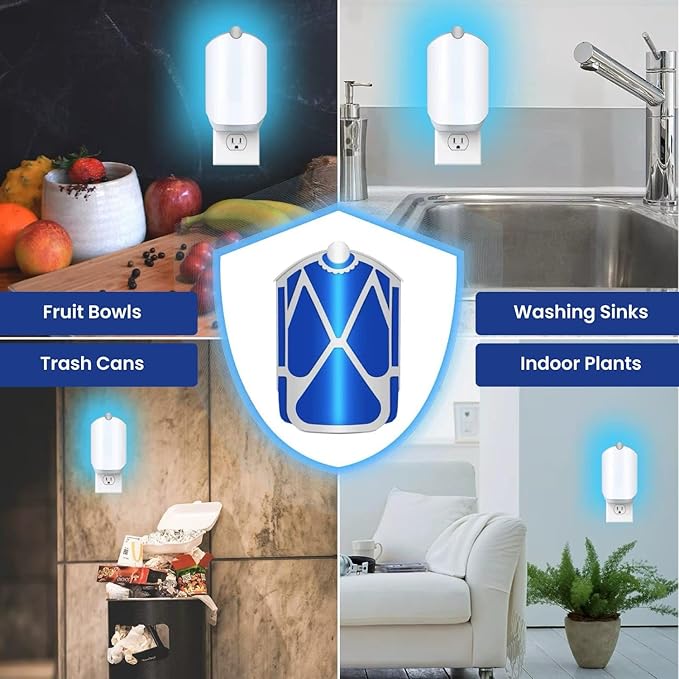 Refills for Zevo Flying Insect Trap (4-Count) - Value Pack, 40+ Day Use - Replacement Cartridges for Zevo M364, M364A & MAX - Non-Toxic & Odorless (4)