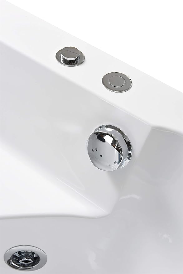 Whirlpool bathtub hydrotherapy 2 persons 10 water jets Hot tub 59" - Marbella