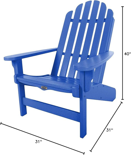 Nags Head Hammocks Classic Adirondack Chair, Blue
