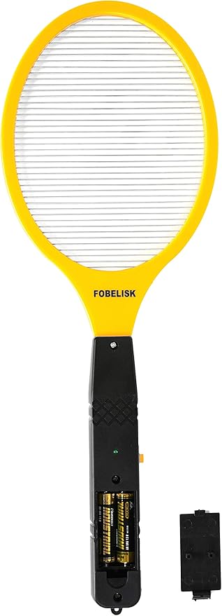 Bug Zapper - Electric Fly Swatter - Mosquito Zapper Killer - Fly Zapper - Electric Fly Swatter Racket for Camping, Travel, Outdoor and Indoor Pest Control (2AA Batteries Included)