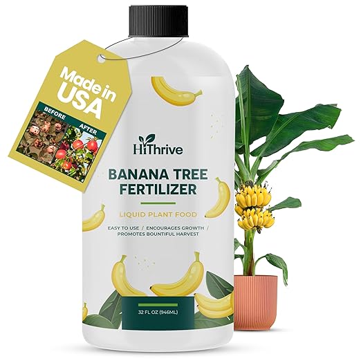 32oz Plant Food for Banana Trees Live Plants - Makes 32 Gallons of Banana Tree Fertilizer for Fruit Trees Live Plants - Promotes Lush Growth, Strong Roots, Abundant Harvest & Sweet Fruits