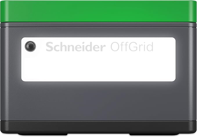 Schneider OffGrid 332Wh Portable Power Station, PPS330 Portable Solar Generator with Wireless Charging Pad, for Camping or Home