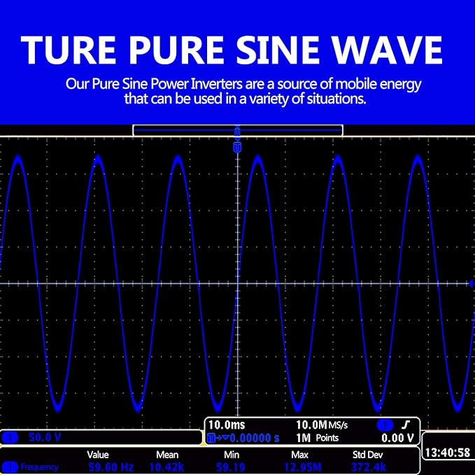 VOLTWORKS 3000W Pure Sine Wave Power Inverter 3000 Watt 12V DC to 110V 120V AC ETL Listed UL458 Compatible with Starlink & Lithium Battery for Off-Grid Solar Car RV Truck Boat with 30FT Wired Remote