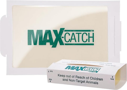 Catchmaster Max-Catch Mouse & Insect Glue Trap 36PK, Mouse Traps Indoor for Home, Sticky Pest Control Adhesive Tray for Catching Bugs, Rats & Rodents, Bulk Unscented Glue Boards