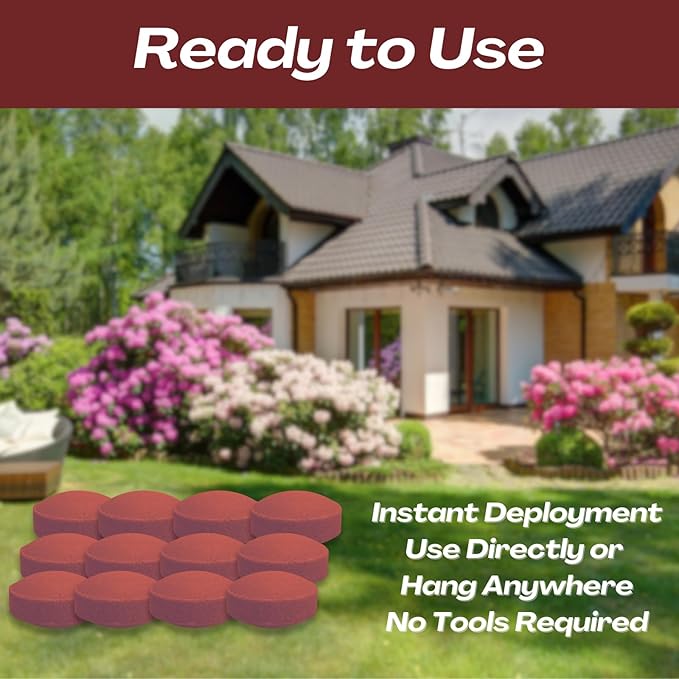 Snake Repellent for Yard & Home Areas - Outdoor/Induce Deterrent Formula, Plant-Based,Pet & Child Safe, 12 PCS Covers Up to 650 Sq.Ft
