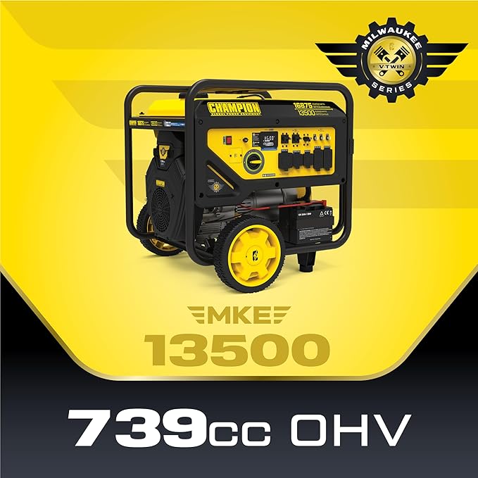 Champion Power Equipment 16,875-Watt Electric Start Home Backup Portable Generator with CO Shield®