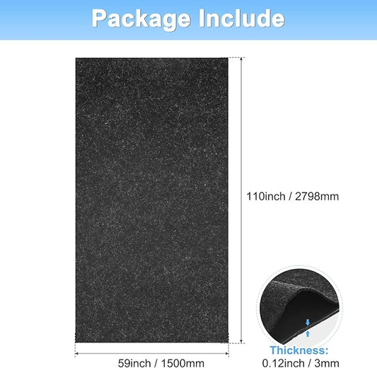 Outdoor Storage Shed Mat, 9.2 x 5 FT Garage Floor Mats with Reusable, Washable, Non Slip, Durable for Protects Garage Floors/Driveways/Entrance Doors/Deck [Gray]