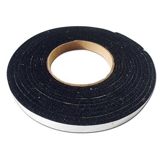 Fireblack® Hi Temp BBQ Smoker Gasket Self Stick 15 ft High Heat 1/2 x 1/8 Black