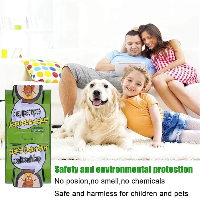 Roach Trap (20Pack) -Cockroach Traps Indoor with Bait,Roach Motel -Child hild & Pet Friendly