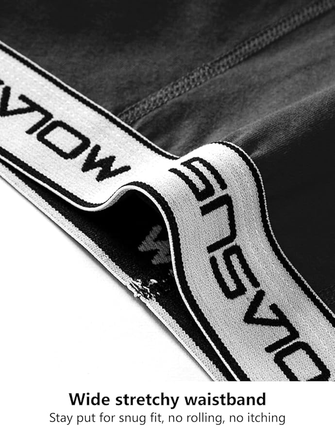 Molasus Boys Underwear Cotton Boxer Briefs With Fly for 6-20 Years Old Teen 5 Pack